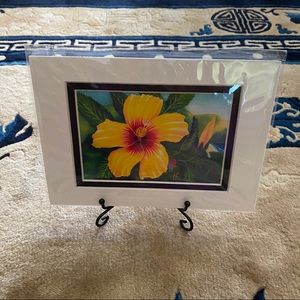 Yellow Hibiscus Watercolor Print